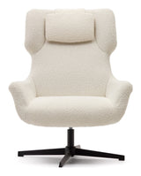 Zalina Armchair with turn, White Shearling