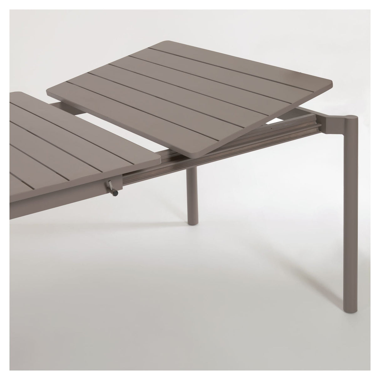 Zaltana Garden table with extension, 140/200x90, Mat Brown aluminum