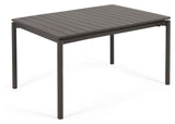 Zaltana Garden table with extension, 140/200x90, Mat Black aluminum