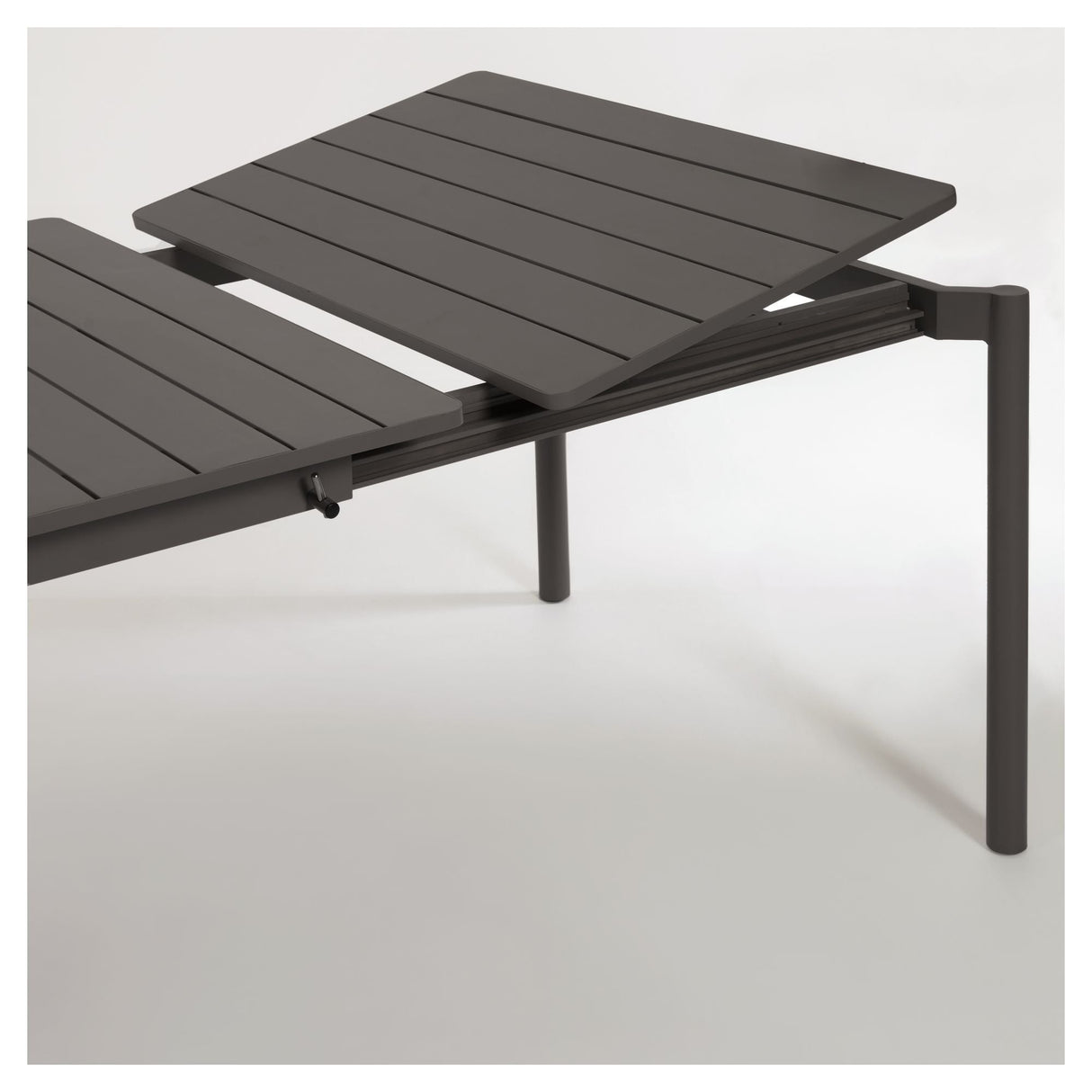 Zaltana Garden table with extension, 140/200x90, Mat Black aluminum