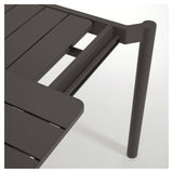 Zaltana Garden table with extension, 140/200x90, Mat Black aluminum