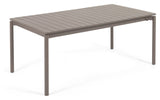 Zaltana Garden table with extension, 180/240x100, Mat brown alu