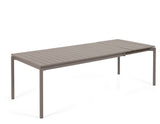 Zaltana Garden table with extension, 180/240x100, Mat brown alu