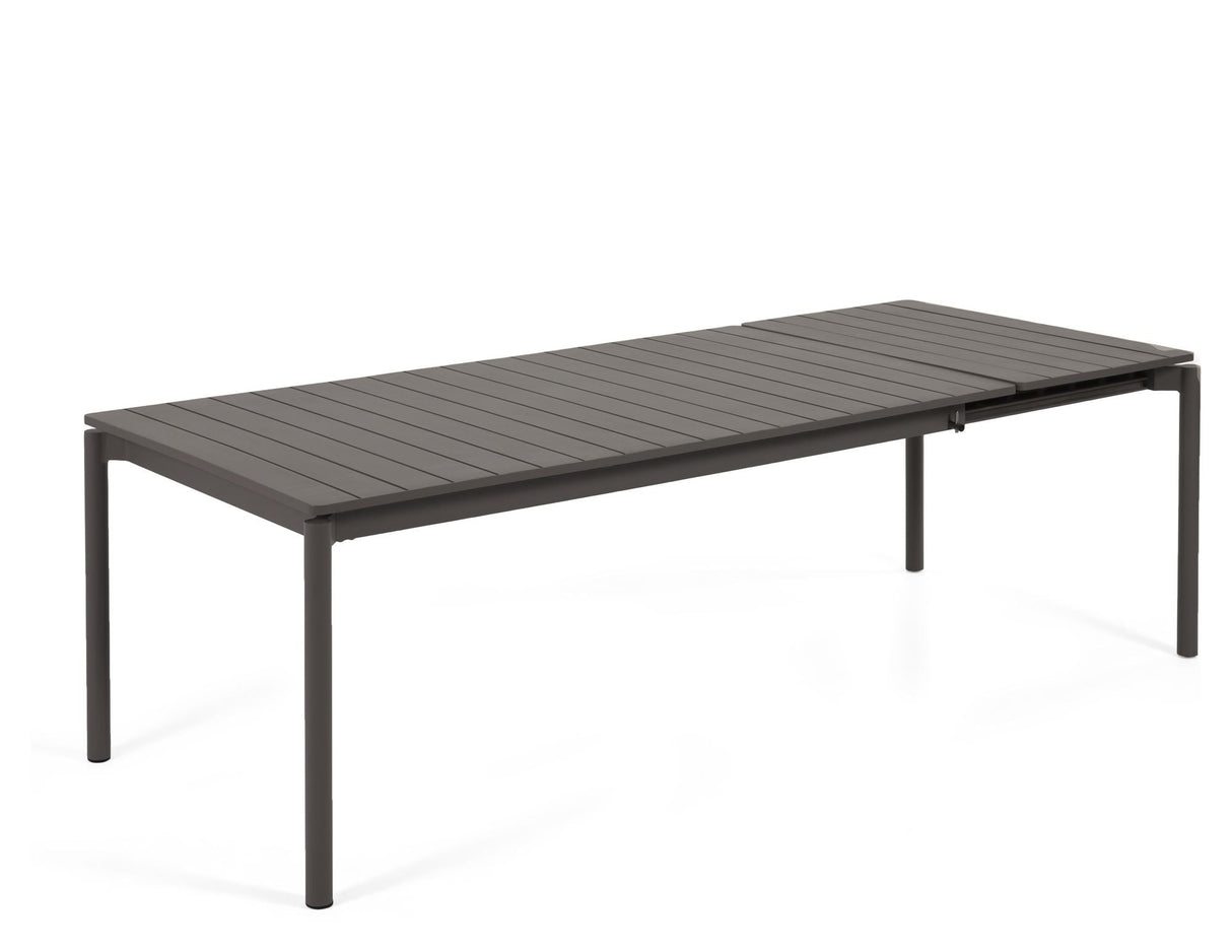 Zaltana Garden table with extension, 180/240x100, Mat black alu