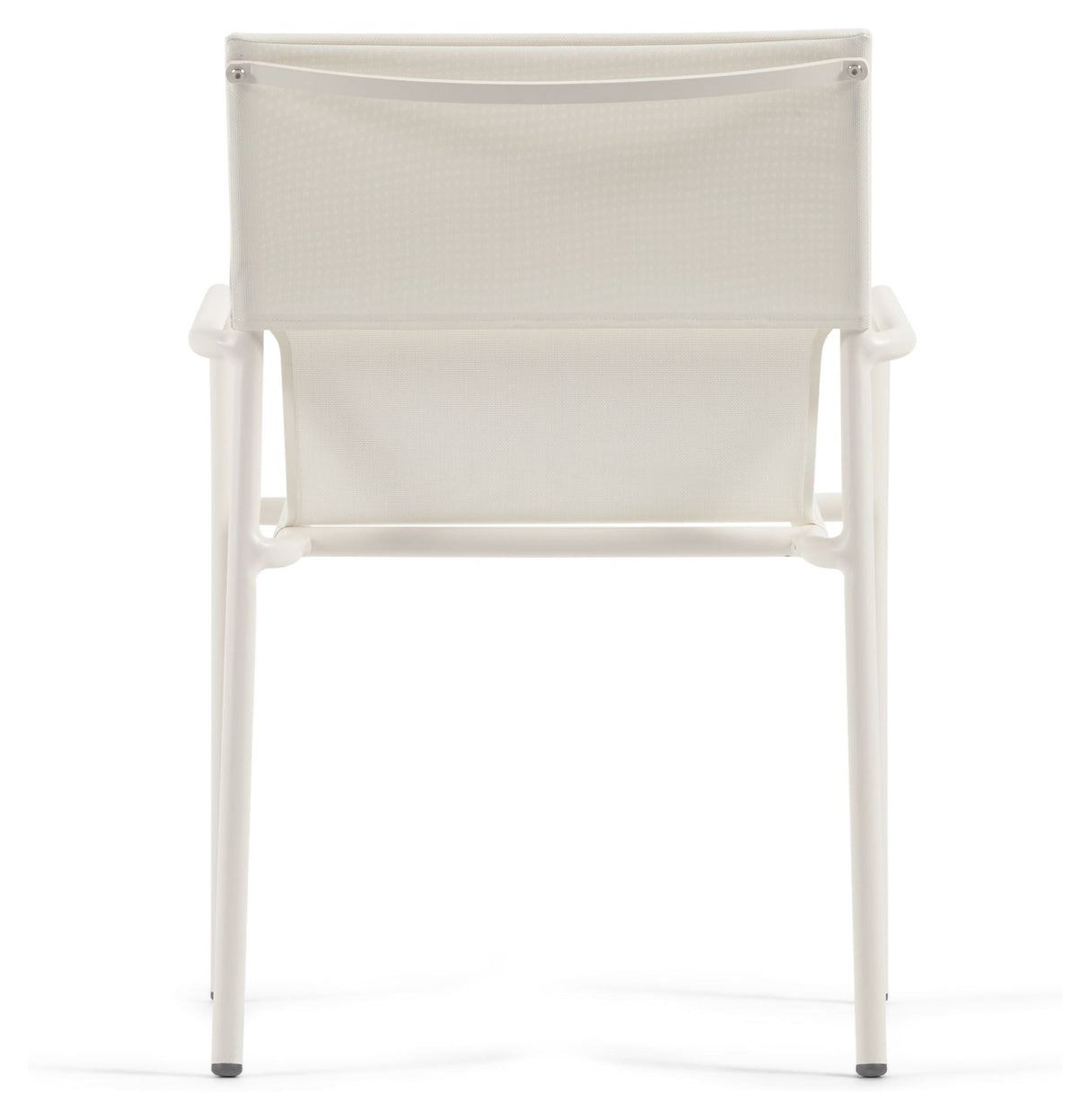 Zaltana Garden Chair, Matte white aluminum