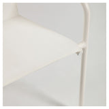 Zaltana Garden Chair, Matte white aluminum