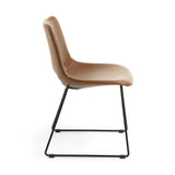 Ziggy Dining Chair Brown Leatherette