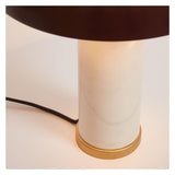 Zorione Table Lamp - White/Brown