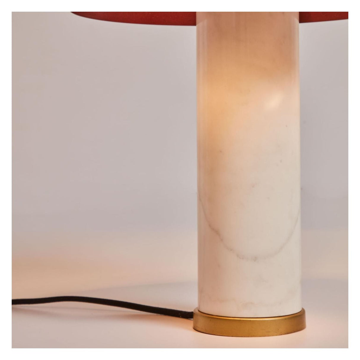 Zorione Table Lamp - White/Brown