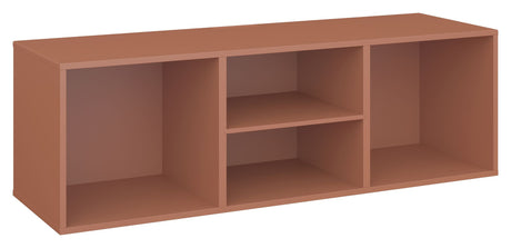 Keep AV Shelf with fixed shelf. Module 007, Terracotta