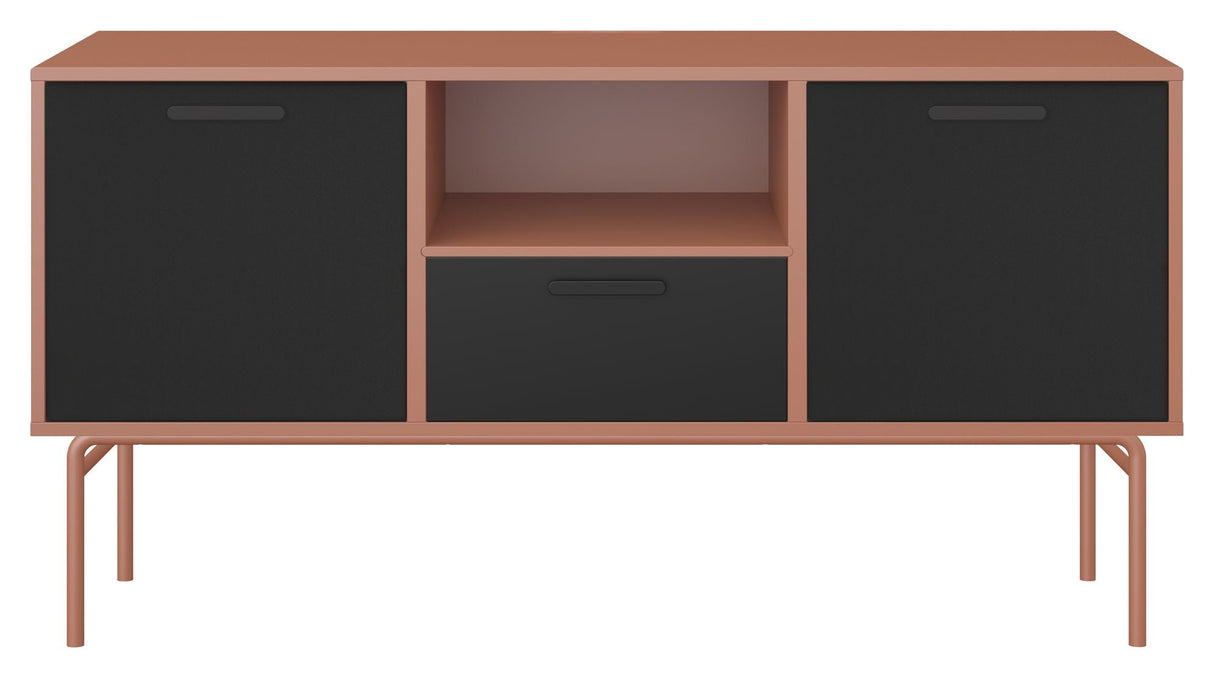 Keep AV Shelf with fixed shelf. Module 007, Terracotta