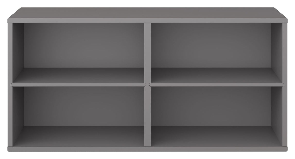 Keep Shelf with 2 fixed shelves. Module 002, Graphite