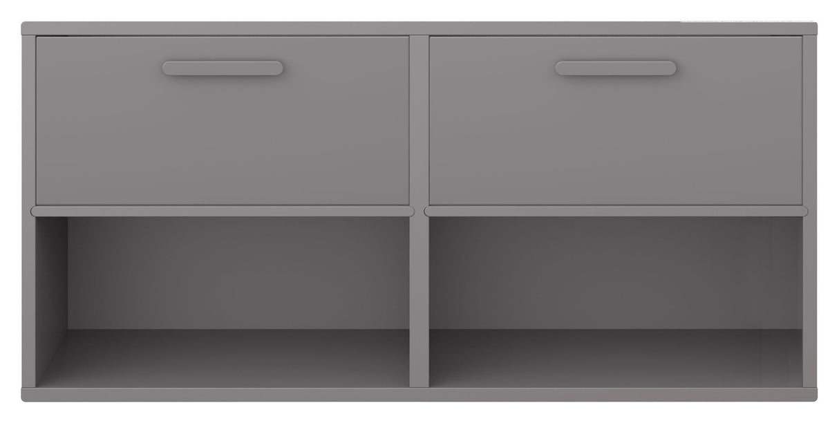 Keep Shelf with 2 fixed shelves. Module 002, Graphite