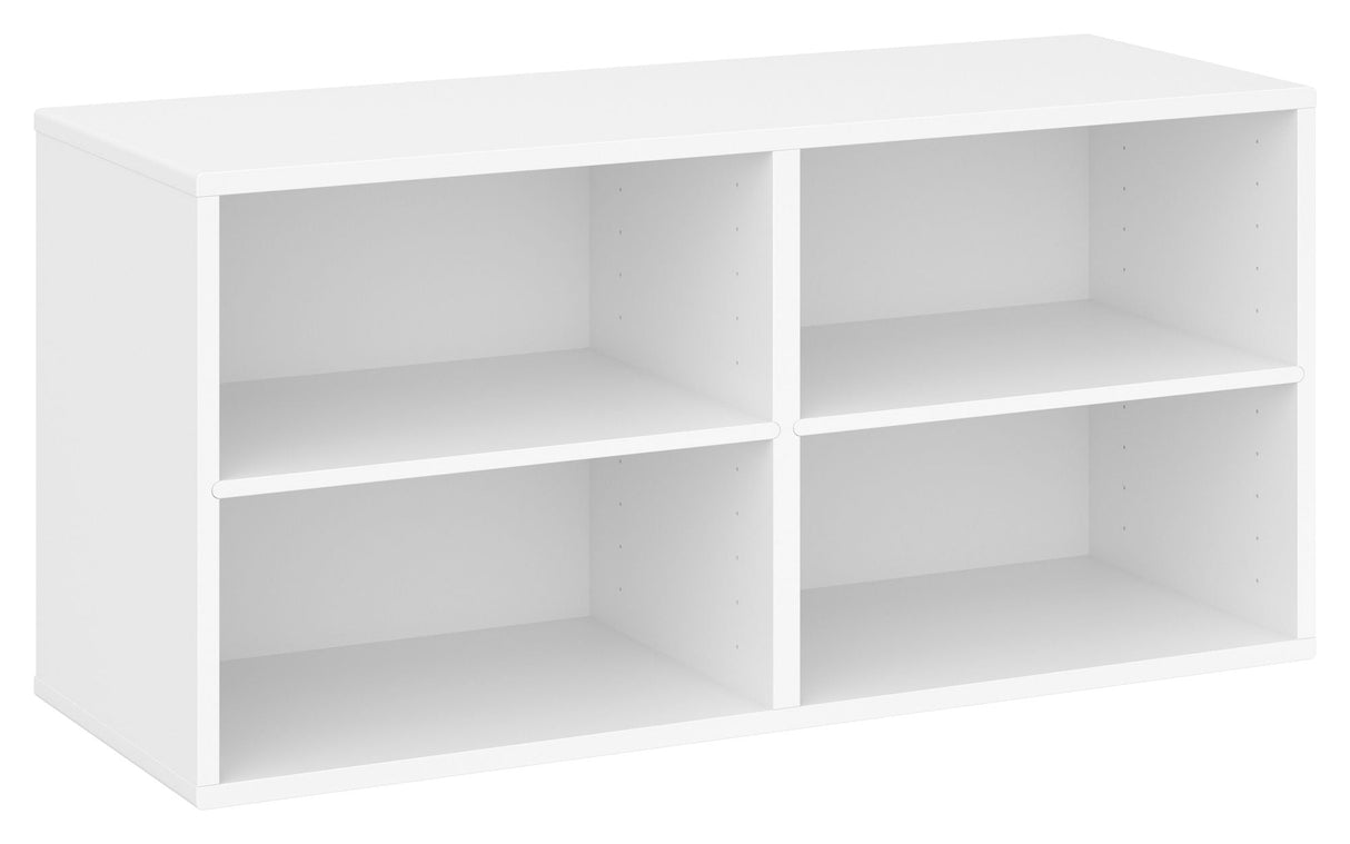 Keep, Shelf with 2 fixed shelves. Module 002, White