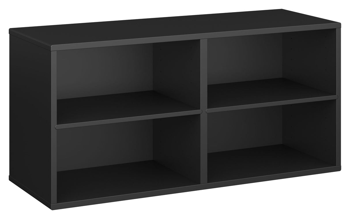 Keep Shelf with 2 fixed shelves. Module 002, Black