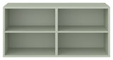 Keep Shelf with 2 fixed shelves. Module 002, Dusty Green