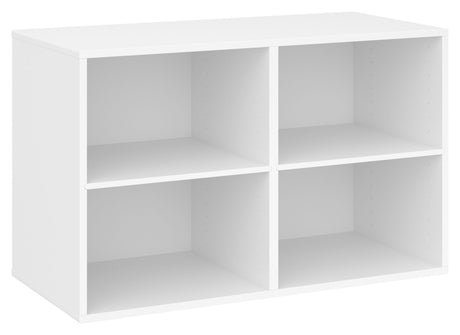 Keep Shelf with 2 fixed shelves. Module 004, White