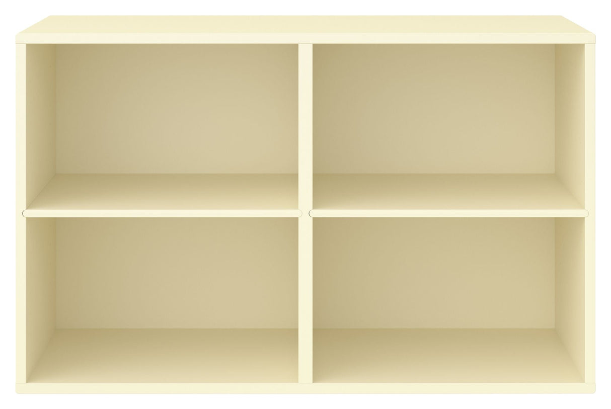 Keep Shelf with 2 fixed shelves. Module 004, Light Yellow