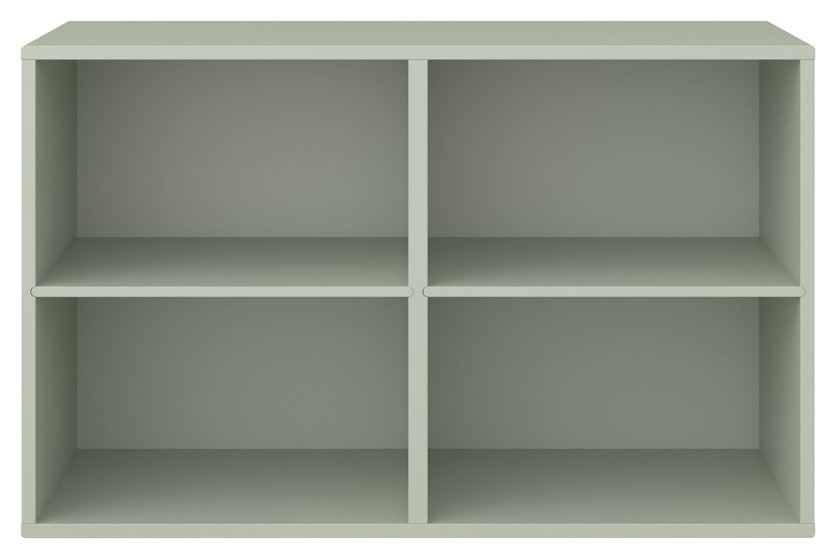 Keep Shelf with 2 fixed shelves. Module 004, Dusty Green