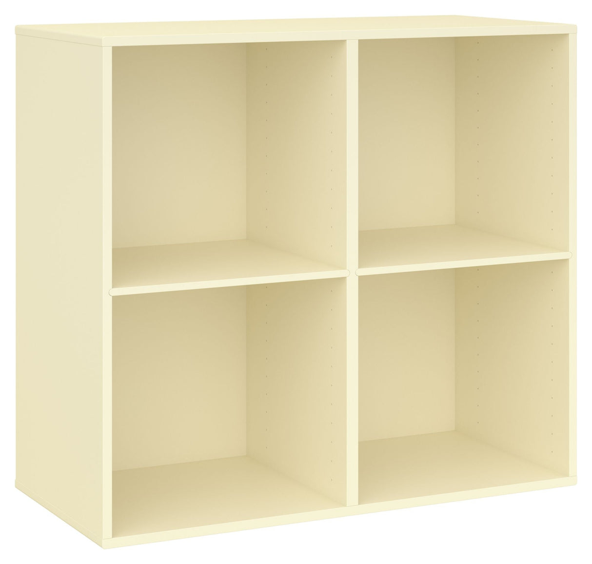 Keep Shelf with 2 fixed shelves. Module 006, Light Yellow