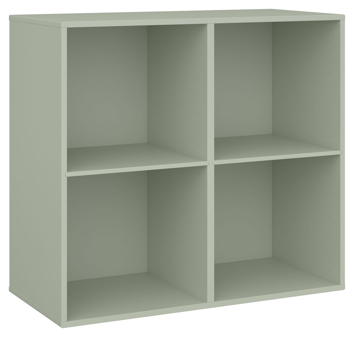 Keep Shelf with 2 fixed shelves. Module 006, Dusty Green