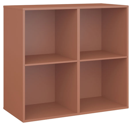 Keep Shelf with 2 fixed shelves. Module 006, Terracotta