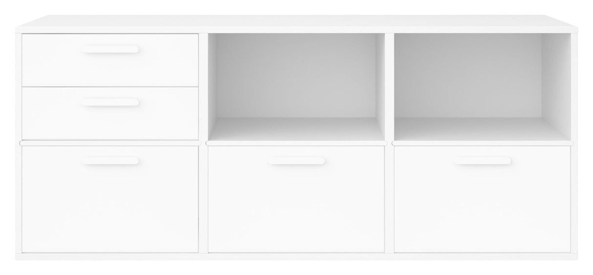 Keep Shelf with 3 fixed shelves. Module 005, White