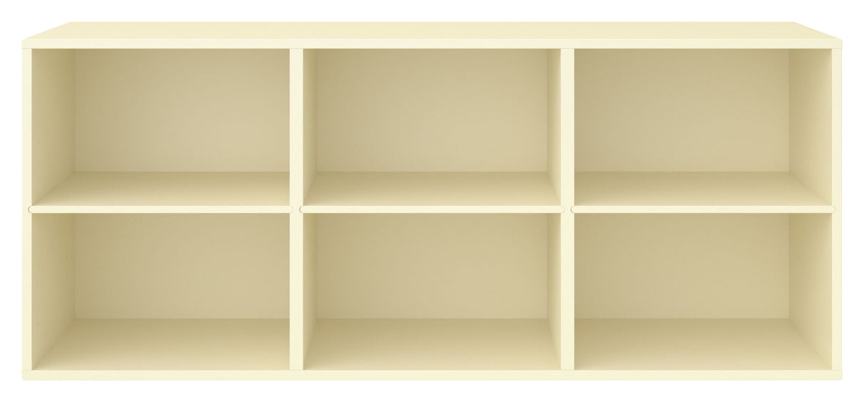 Keep Shelf with 3 fixed shelves. Module 005, Light Yellow