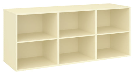 Keep Shelf with 3 fixed shelves. Module 005, Light Yellow