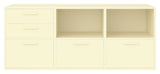 Keep Shelf with 3 fixed shelves. Module 005, Light Yellow