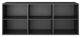 Keep Shelf with 3 fixed shelves. Module 005, Black