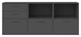 Keep Shelf with 3 fixed shelves. Module 005, Black