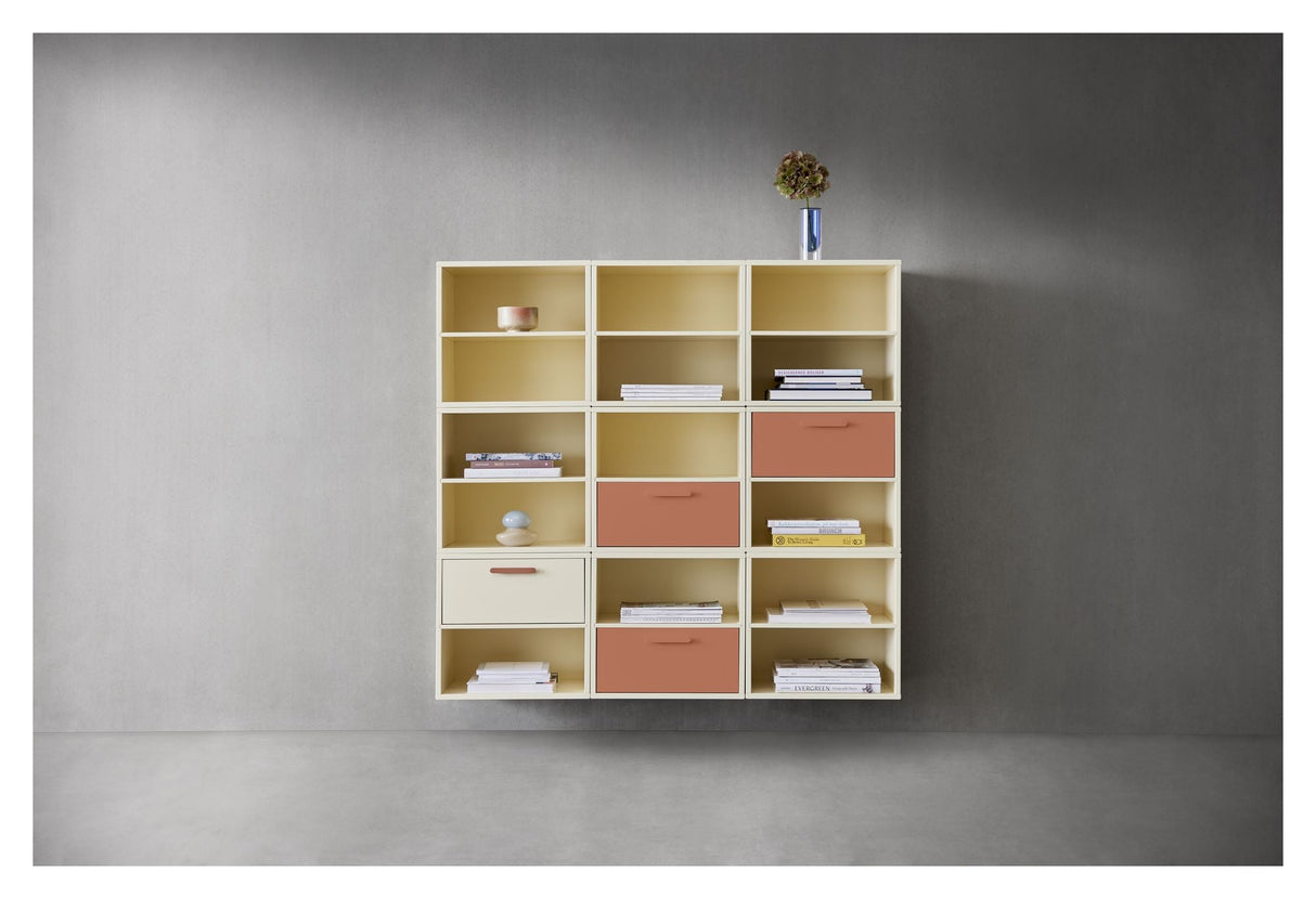 Keep Shelf with fixed shelf. Module 001, Light Yellow