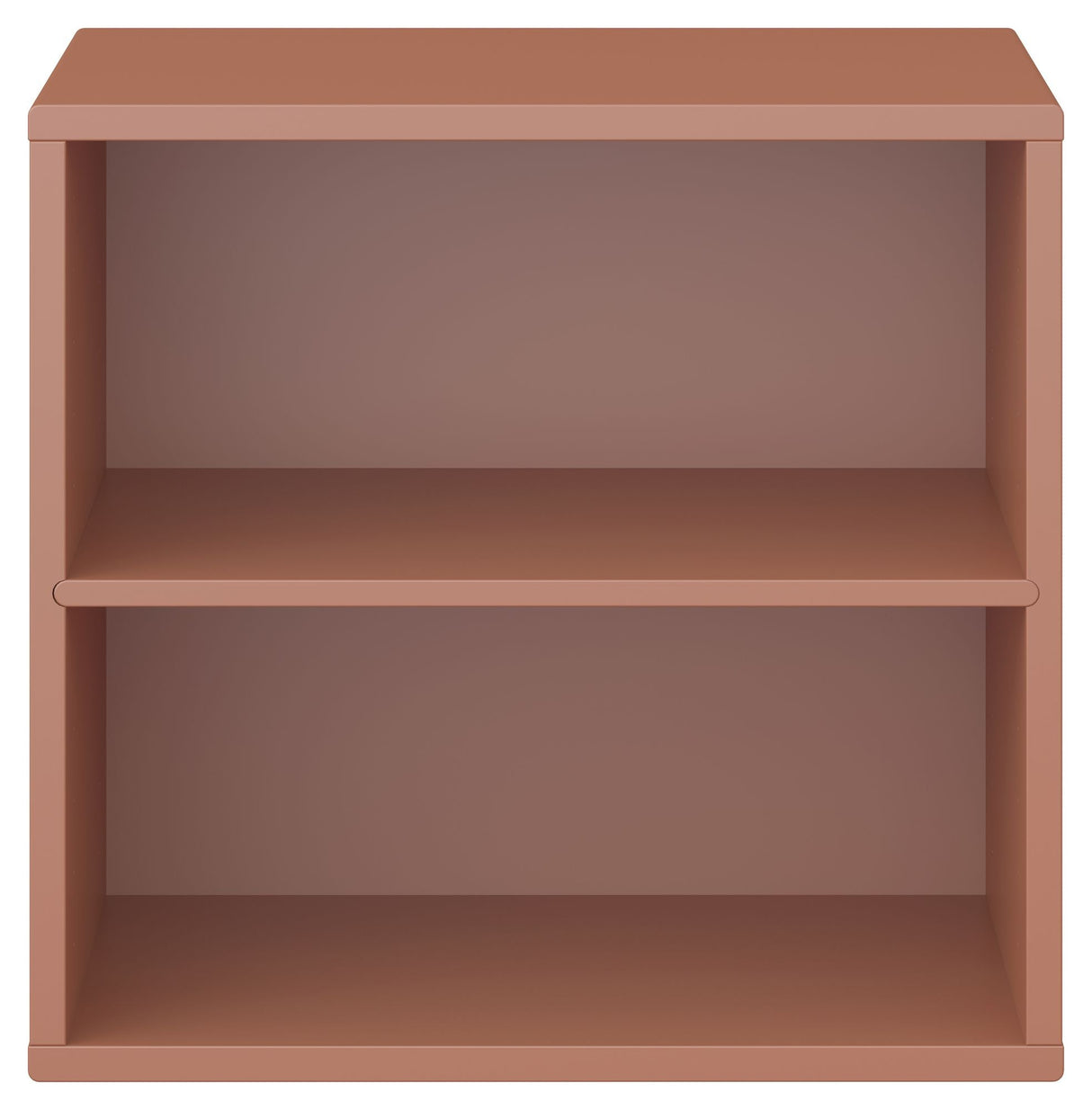 Keep Shelf with fixed shelf. Module 001, Terracotta