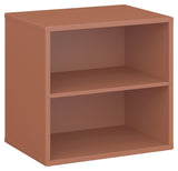 Keep Shelf with fixed shelf. Module 001, Terracotta