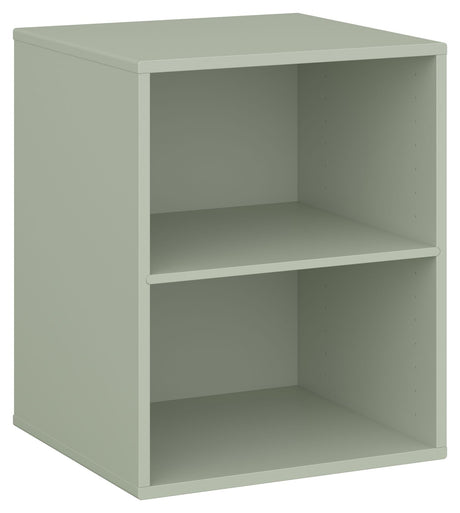 Keep Shelf with fixed shelf. Module 003, Dusty Green