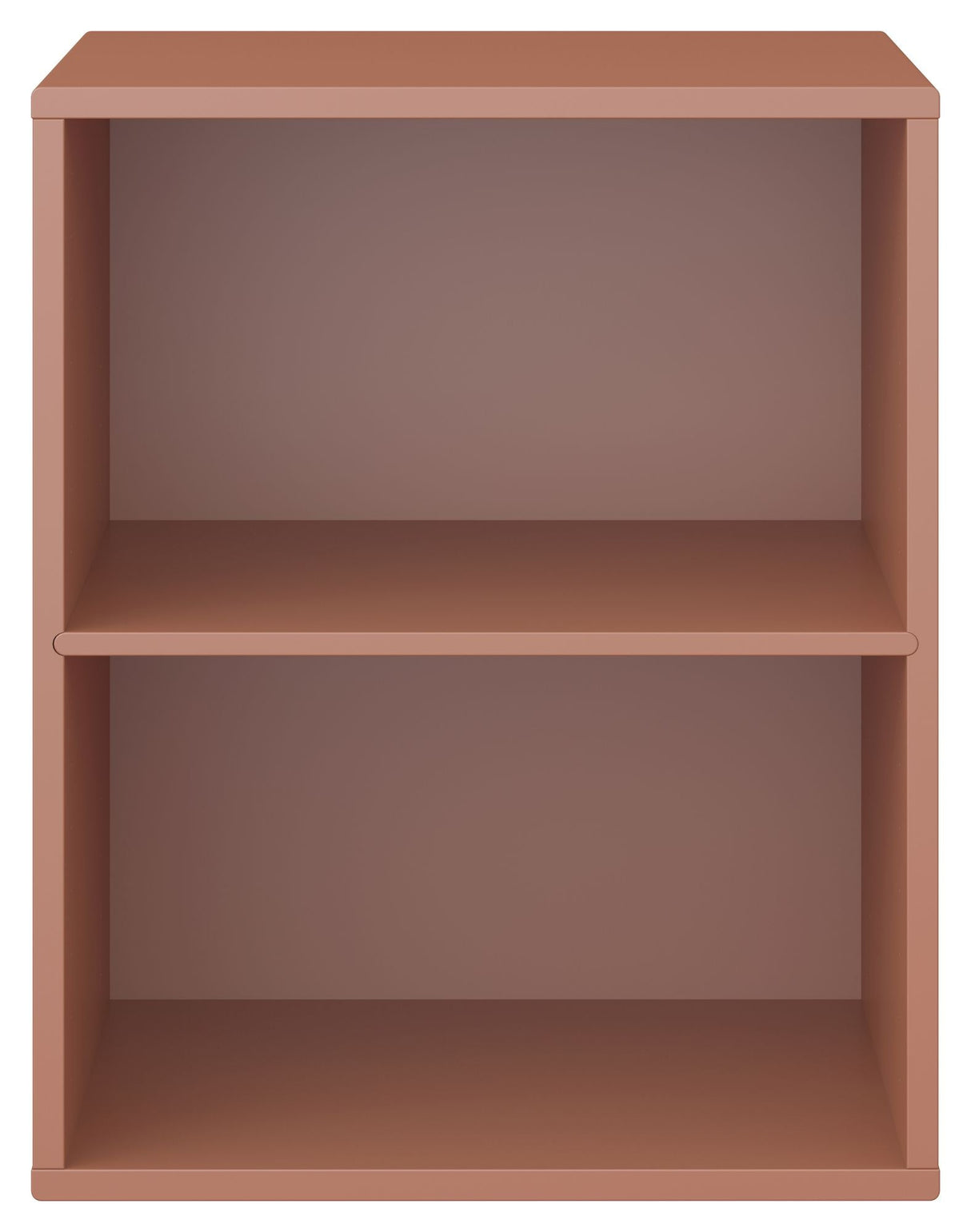 Keep Shelf with fixed shelf. Module 003, Terracotta