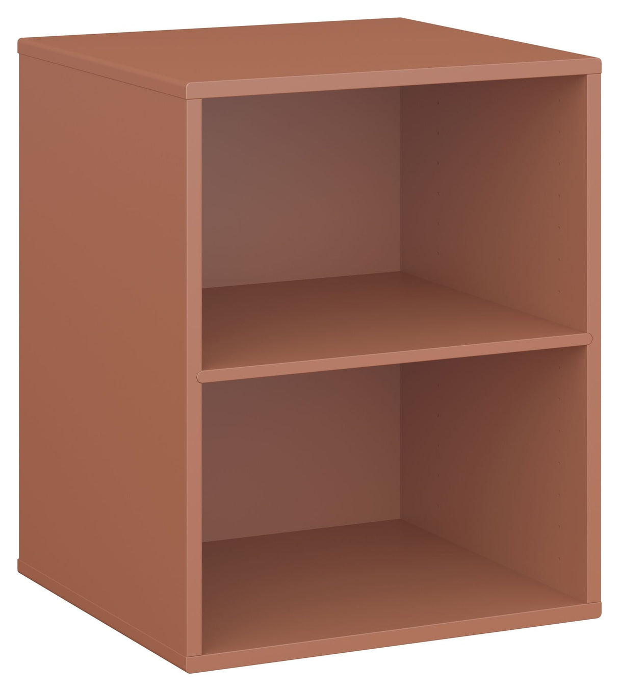 Keep Shelf with fixed shelf. Module 003, Terracotta