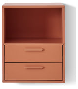 Keep Shelf with fixed shelf. Module 003, Terracotta