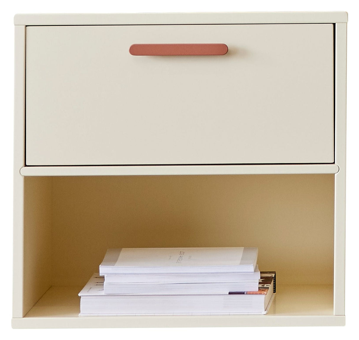 Keep Cabinet with 1 drawer, Yellow, terracotta