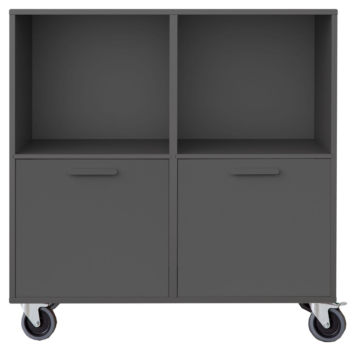 Keep Cabinet with 2 doors and wheels, Black