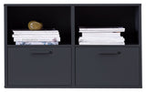 Keep Cabinet with 2 doors, Black