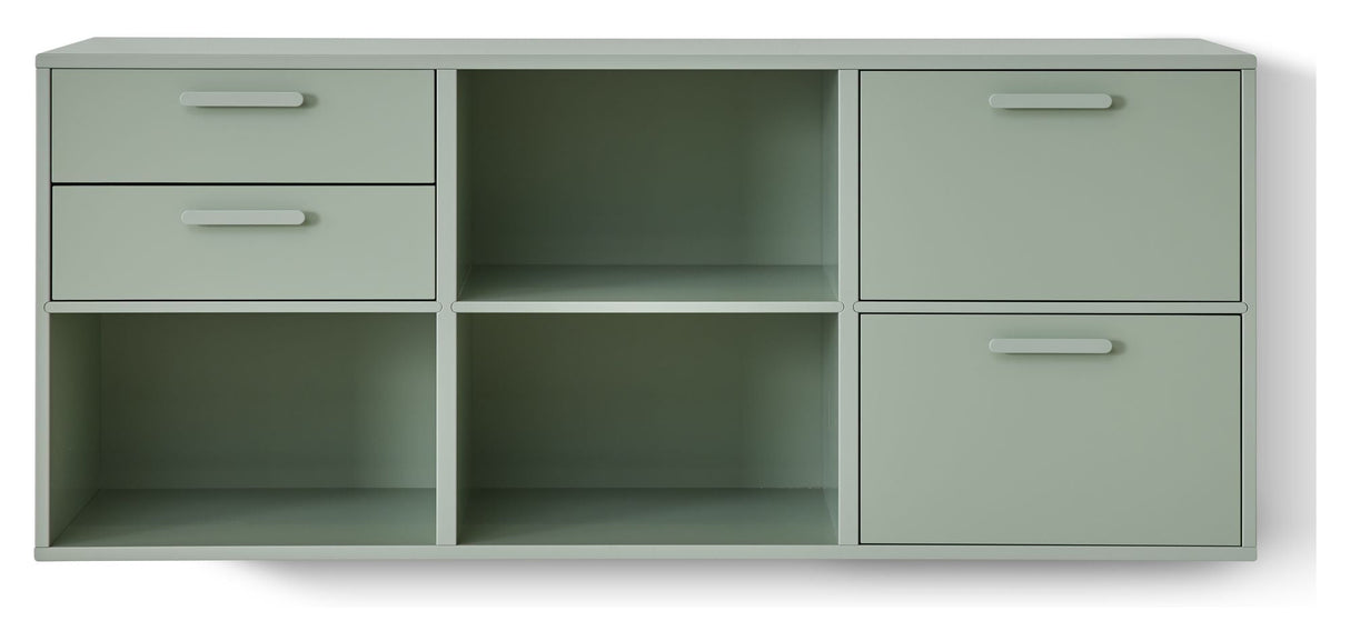 Keep Sideboard with 2 drawers and doors, Green