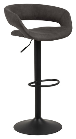 Kline Barstool, Anthracite/Matte Black