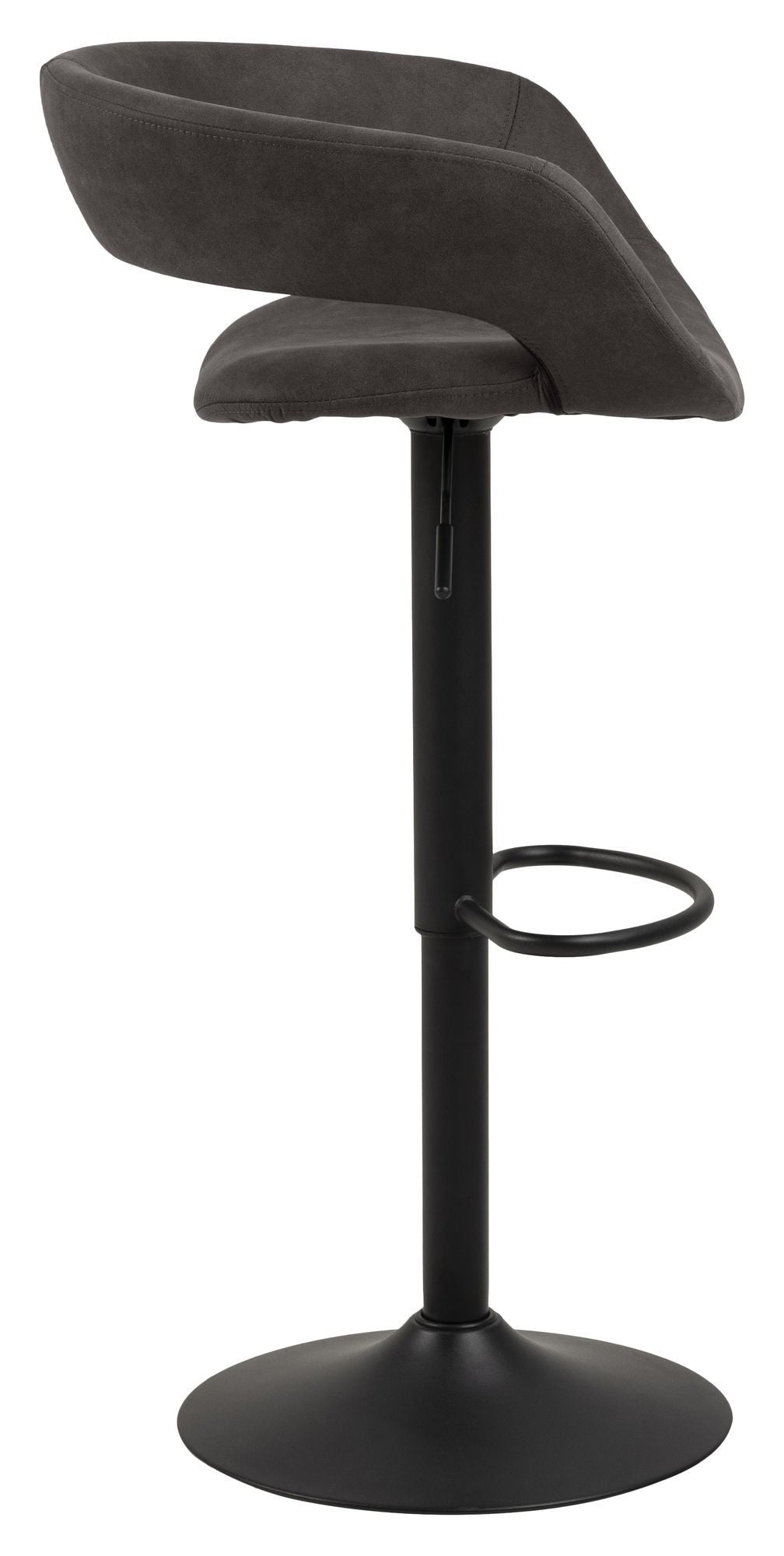 Kline Barstool, Anthracite/Matte Black