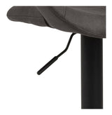 Kline Barstool, Anthracite/Matte Black