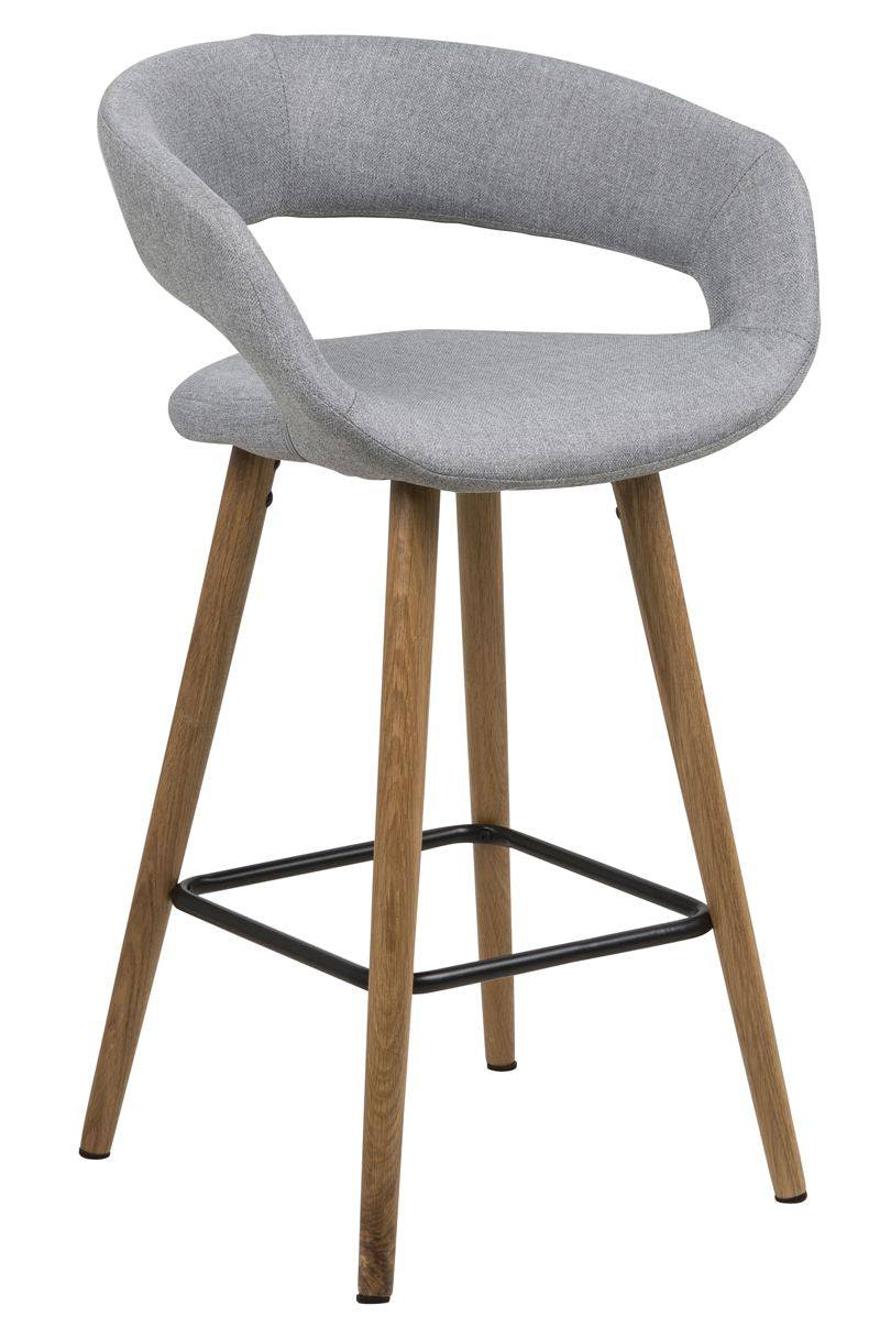 Kline bar stool, light gray