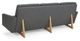 Egsmark 3-pers. Sofa, gray wool