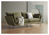 Hasle Lux 3-seater sofa, Green Velvet