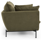 Hasle Lux 3-seater sofa, Green Velvet